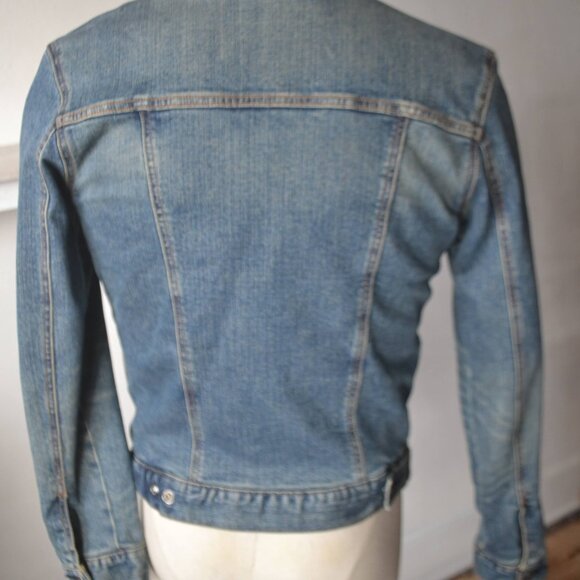 Denim Trucker Jacket/ Sherpa Lined Goodfellow Jacket/ S/M - Picture 6 of 8